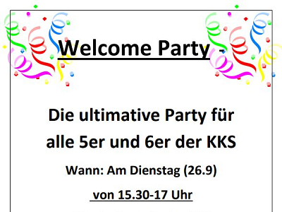 Welcome Party!